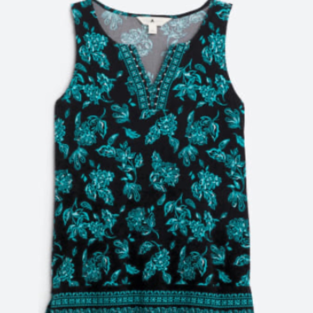 Celine Split Neck Knit Tank